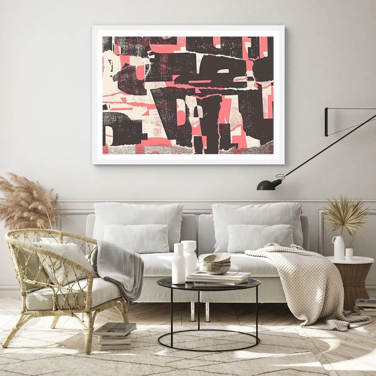 Plakat w białej ramie - Cały ten zgiełk - 70x50 cm