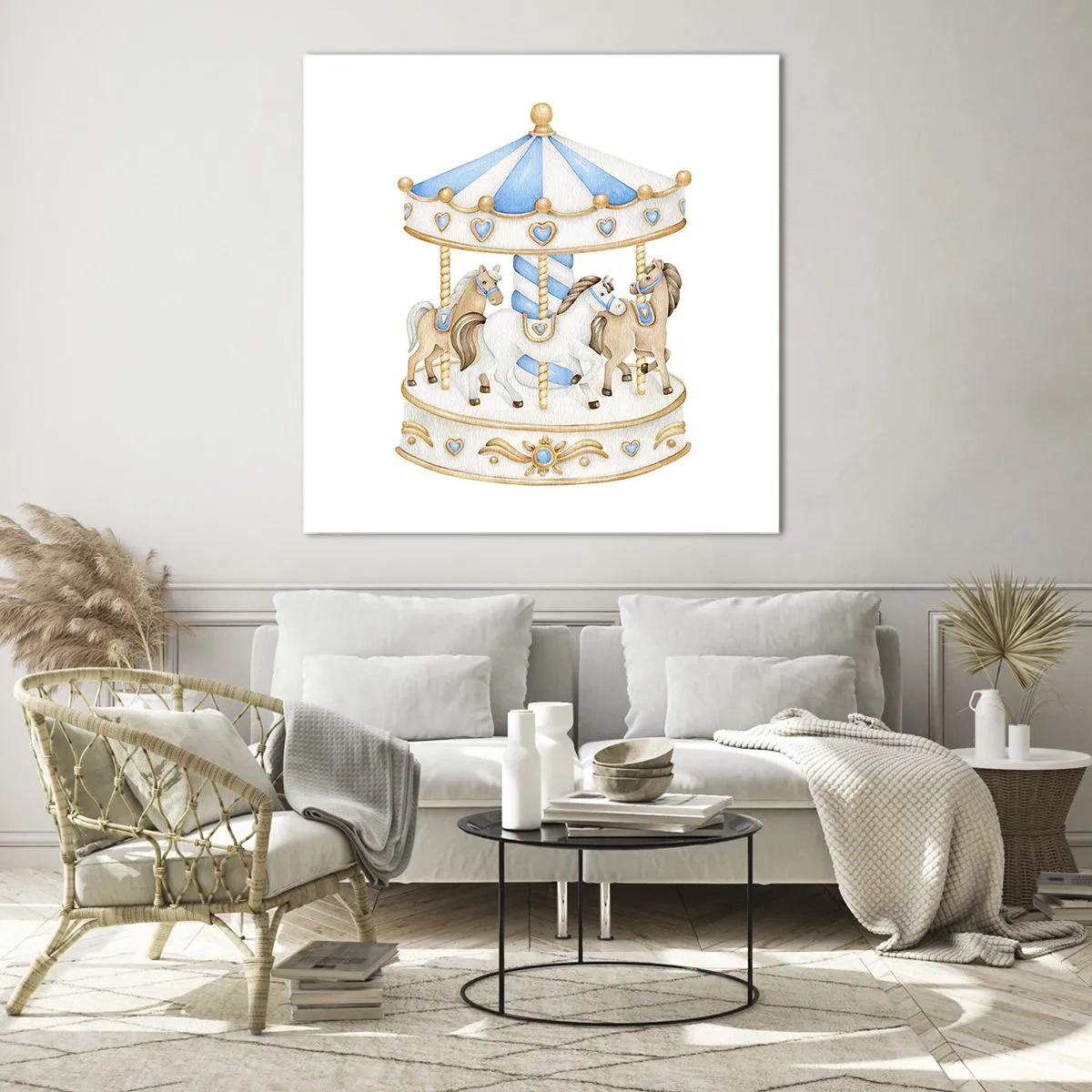 Obraz na szkle - Słodkie dzieciństwo - 60x60 cm