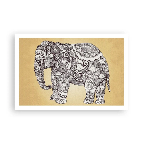 Plakat - Słoń się zasłonił - 91x61 cm