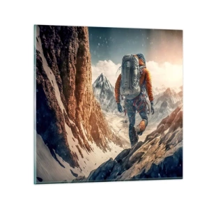 Obraz na szkle - Samotny wojownik - 60x60 cm