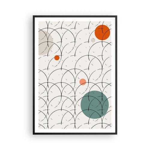 Plakat w czarnej ramie - W pop-artowym duchu - 70x100 cm