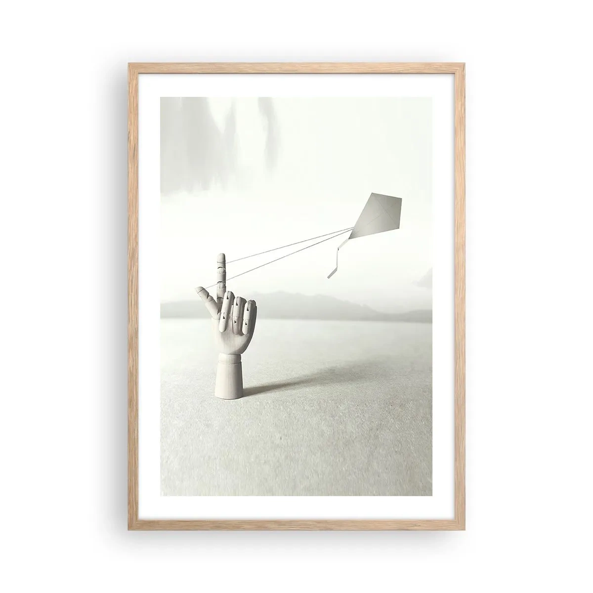 Plakat w ramie jasny dąb - Próba sił - 50x70 cm