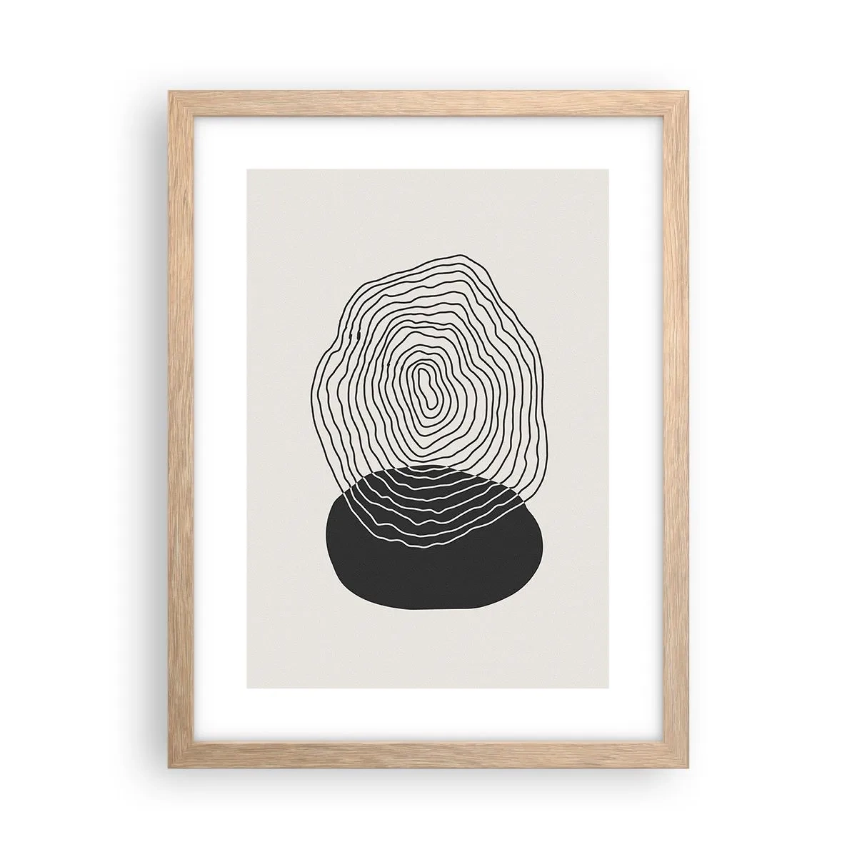 Plakat w ramie jasny dąb - Trwanie i drganie - 30x40 cm