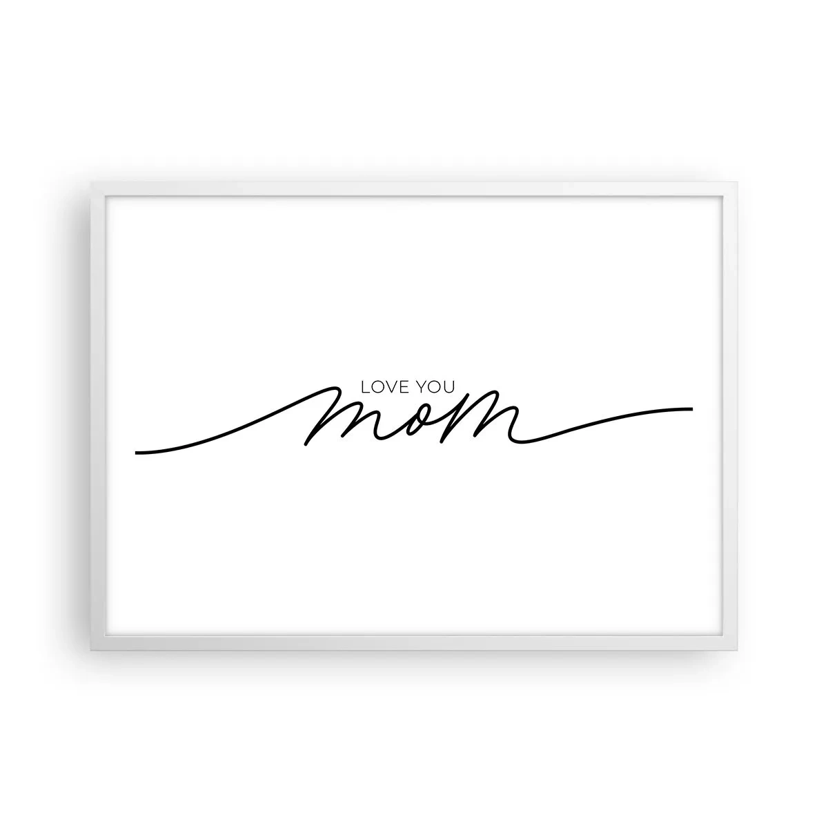 Plakat w białej ramie - Wielkie wzruszenie - 70x50 cm