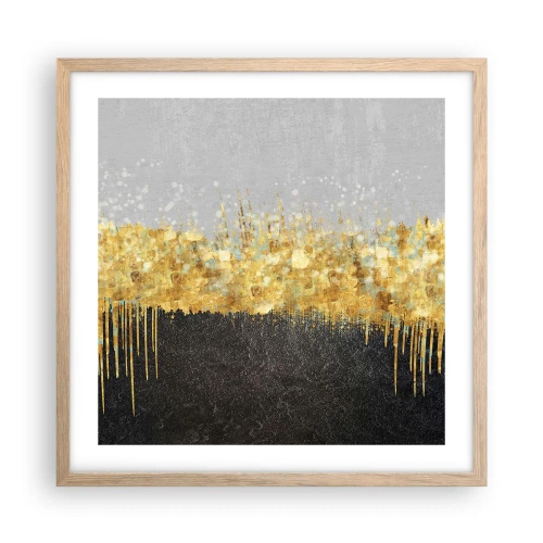 Plakat w ramie jasny dąb - W głąb i ku górze - 50x50 cm