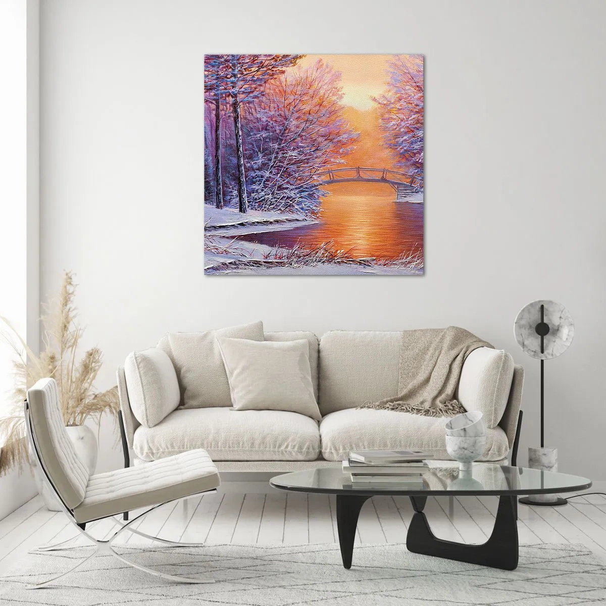 Obraz na szkle - Spotkajmy się tu - 30x30 cm