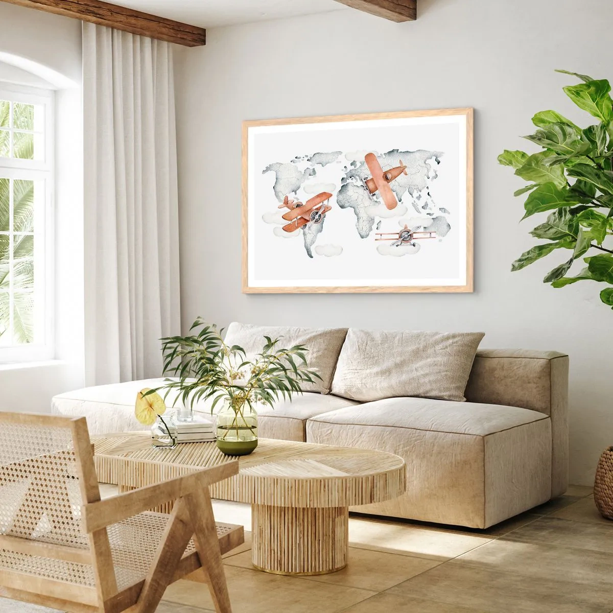 Plakat w ramie jasny dąb - W pionierskim duchu - 70x50 cm