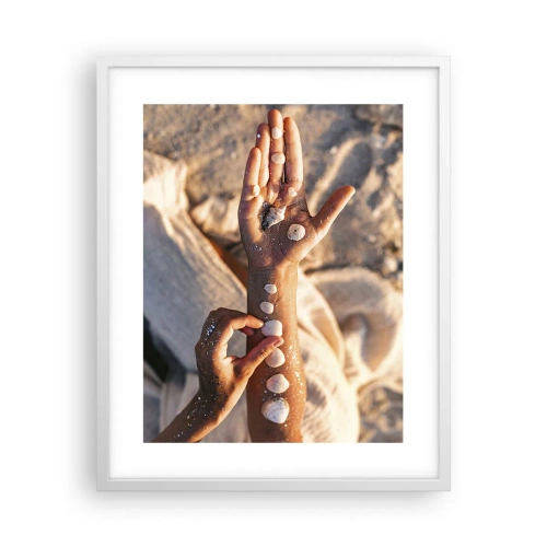 Plakat w białej ramie - Piękno w zasięgu ręki - 40x50 cm