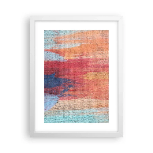 Plakat w białej ramie - Spłynąć tęczą - 30x40 cm