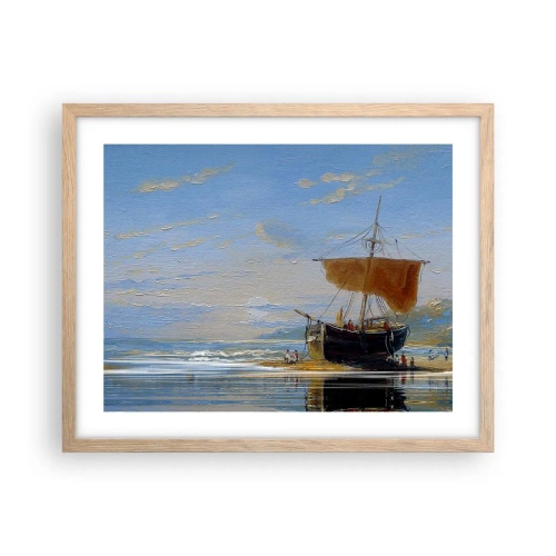 Plakat w ramie jasny dąb - Woda, ziemia, powietrze - 50x40 cm