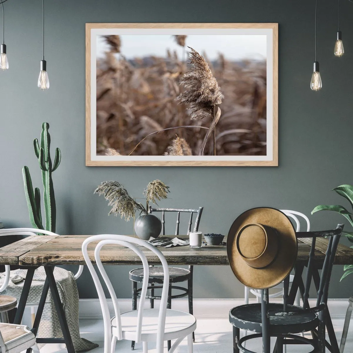 Plakat w ramie jasny dąb - Czas odlecieć z wiatrem - 40x30 cm