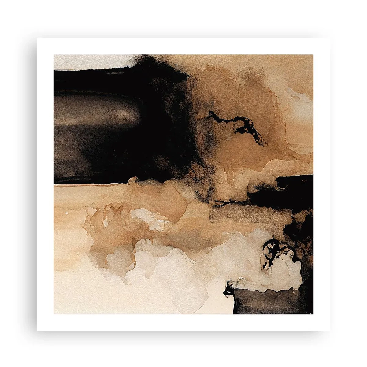 Plakat - Abstrakcja intrygująca - 60x60 cm