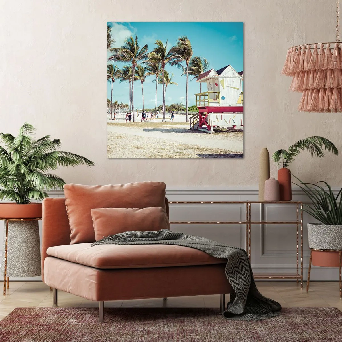 Obraz na płótnie - Przed tobą piękny dzień - 70x70 cm