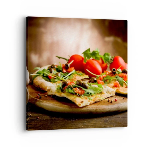 Obraz na płótnie - Prosto z pieca i z ogrodu - 40x40 cm