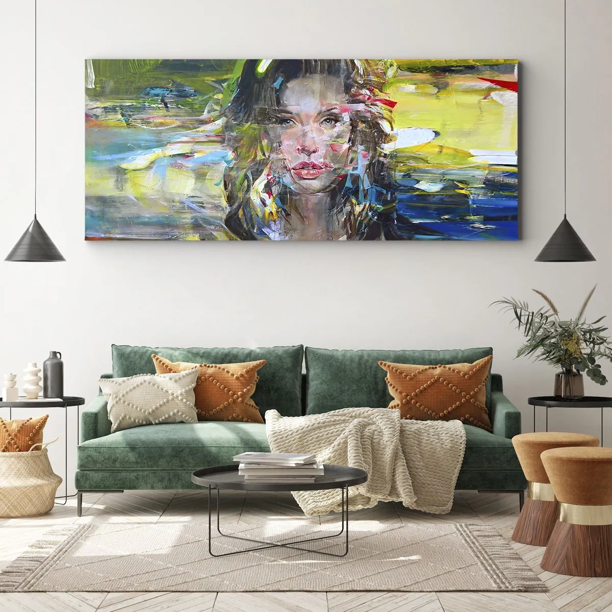 Obraz na płótnie - Za powietrza zasłoną - 90x30 cm