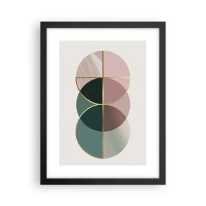 Plakat w czarnej ramie - Koło za kołem… - 30x40 cm