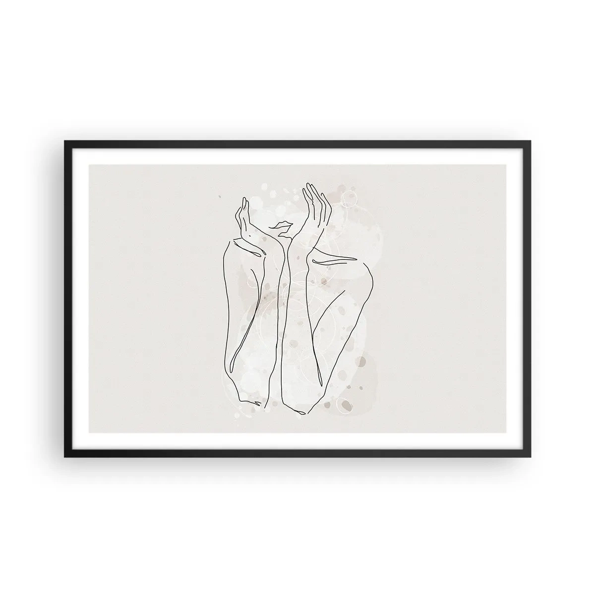 Plakat w czarnej ramie - Rozmarzona chwila - 91x61 cm