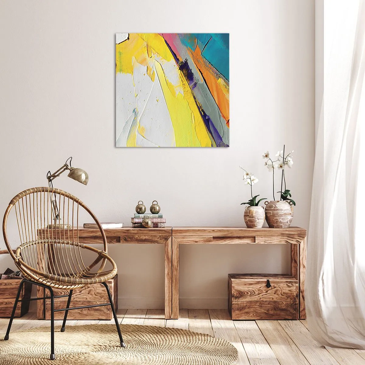 Obraz na płótnie - Anatomia światła - 50x50 cm