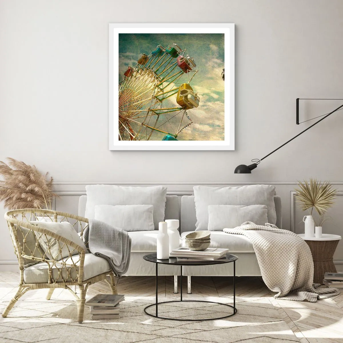 Plakat w białej ramie - Będzie, będzie zabawa… - 50x50 cm