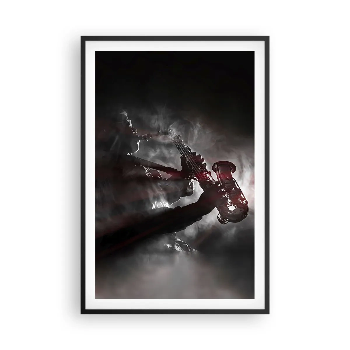 Plakat w czarnej ramie - W oparach jazzu - 61x91 cm