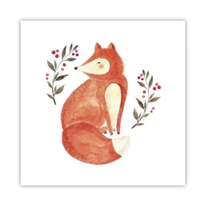 Plakat - Mały rudzielec - 60x60 cm