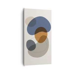 Obraz na płótnie - Krople barw - 65x120 cm