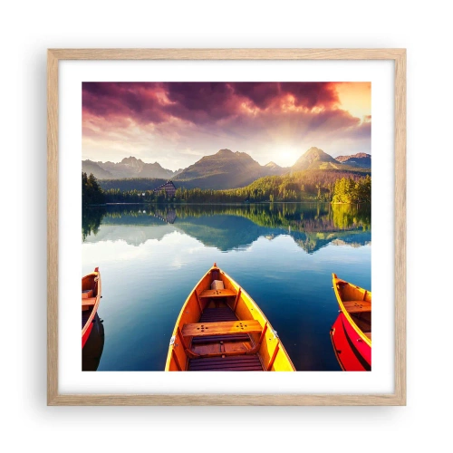 Plakat w ramie jasny dąb - Nic przeciw naturze - 50x50 cm