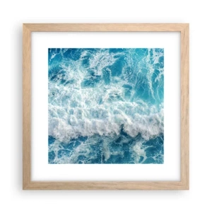 Plakat w ramie jasny dąb - Radośnie i w podskokach - 30x30 cm