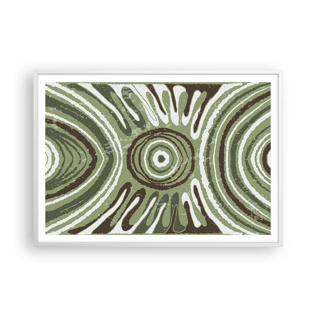 Plakat w białej ramie - Eksplozja emocji - 100x70 cm