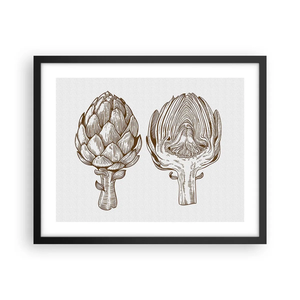 Plakat w czarnej ramie - Lekcja anatomii - 50x40 cm