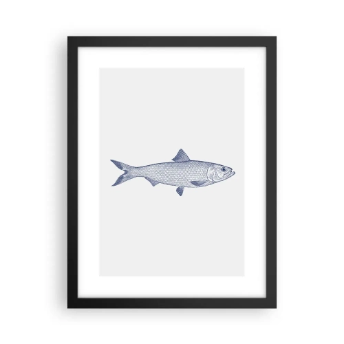 Plakat w czarnej ramie - Pozdrowienia z północnych mórz - 30x40 cm