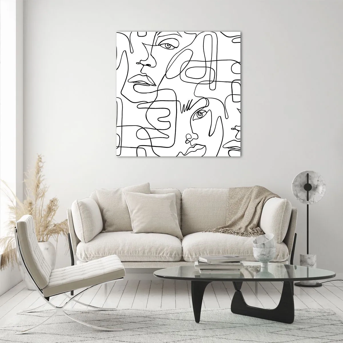 Obraz na szkle - W splątanych emocjach - 50x50 cm