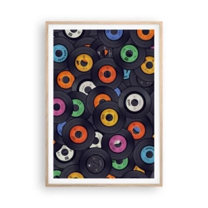 Plakat w ramie jasny dąb - Kolory klasyki - 70x100 cm