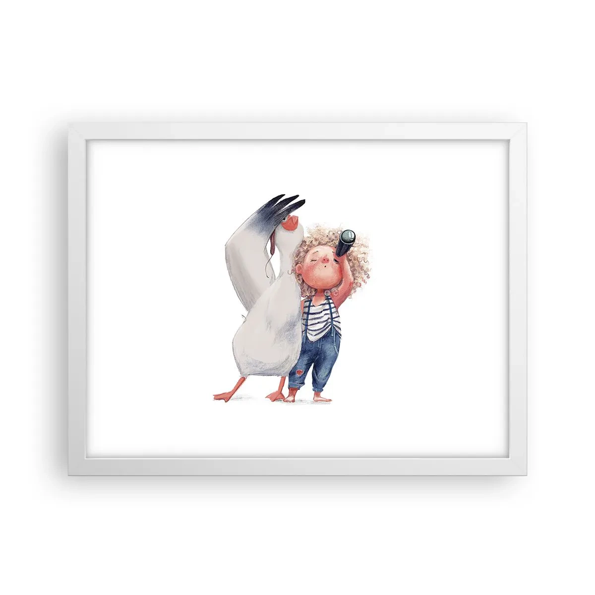 Plakat w białej ramie - Plan wielkiej podróży - 40x30 cm