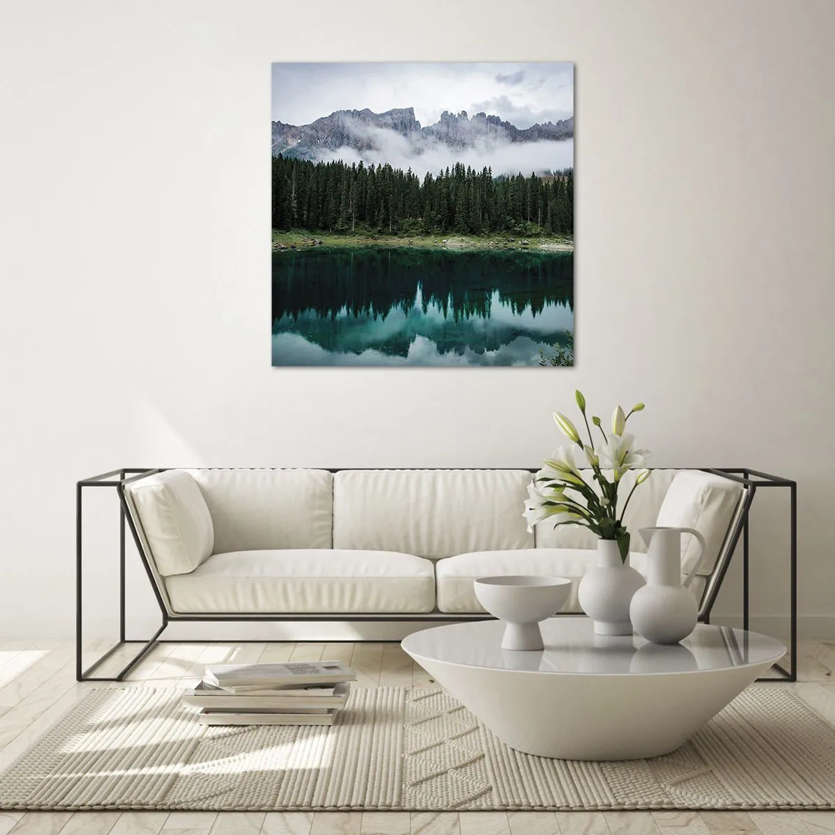 Obraz na szkle - Cicho, cicho, nie budźmy wody spiącej… - 70x70 cm