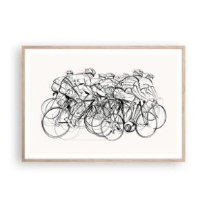 Plakat w ramie jasny dąb - Wespół w zespół - 100x70 cm