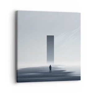Obraz na płótnie - Szansa czy zagrożenie? - 40x40 cm