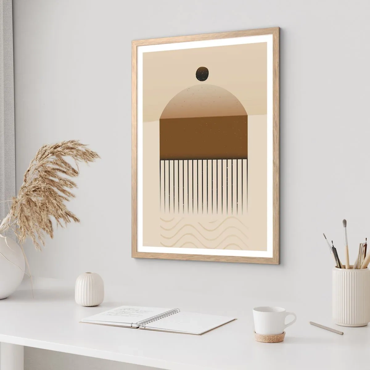 Plakat w ramie jasny dąb - Różne stany - 50x70 cm