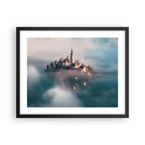 Plakat w czarnej ramie - Wyspa marzeń - 50x40 cm