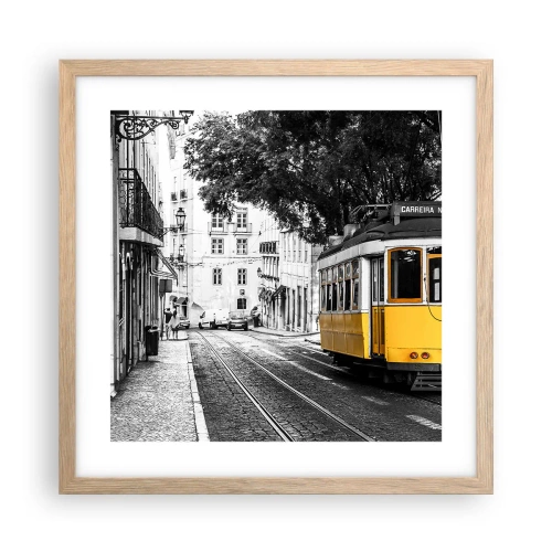 Plakat w ramie jasny dąb - I fado w tle - 40x40 cm