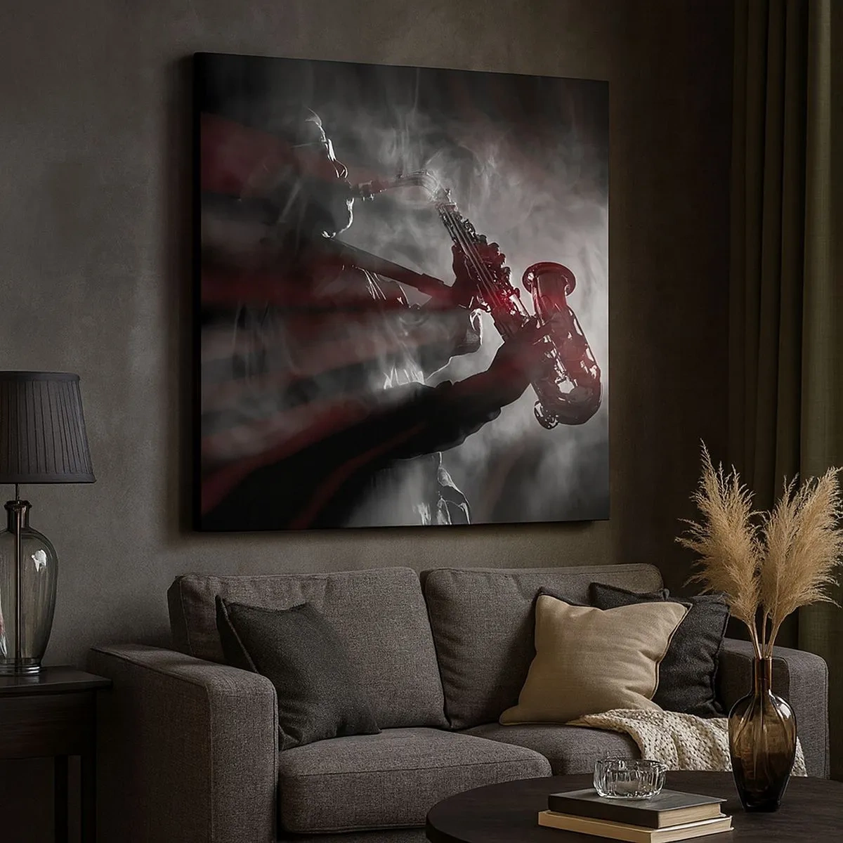 Obraz na płótnie - W oparach jazzu - 30x30 cm