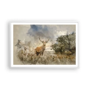 Plakat w białej ramie - Godność - siła - dostojeństwo - 91x61 cm