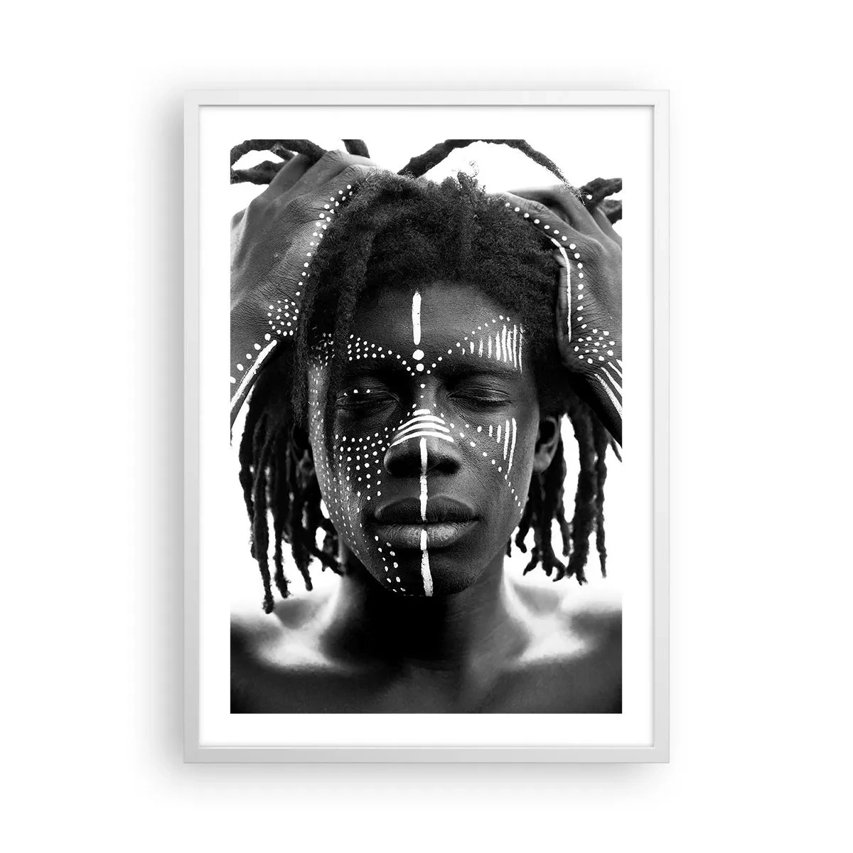 Plakat w białej ramie - Gdzie jesteś? - 50x70 cm