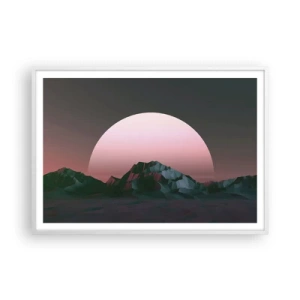 Plakat w białej ramie - W sąsiedniej galaktyce - 100x70 cm