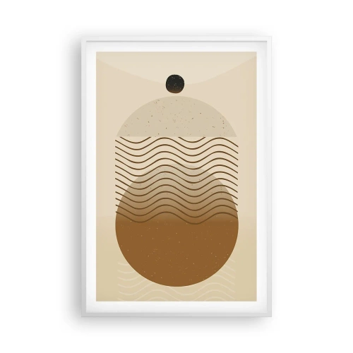 Plakat w białej ramie - O pochodzeniu figur geometrycznych - 61x91 cm