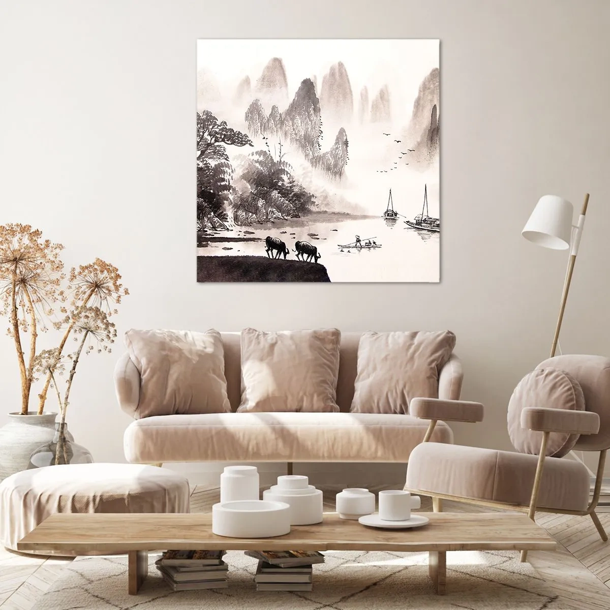 Obraz na płótnie - Egzotyczna codzienność Wschodu - 50x50 cm