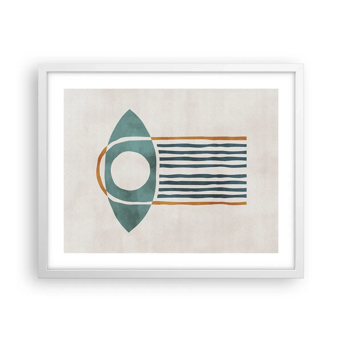 Plakat w białej ramie - Znaki i rytuały - 50x40 cm