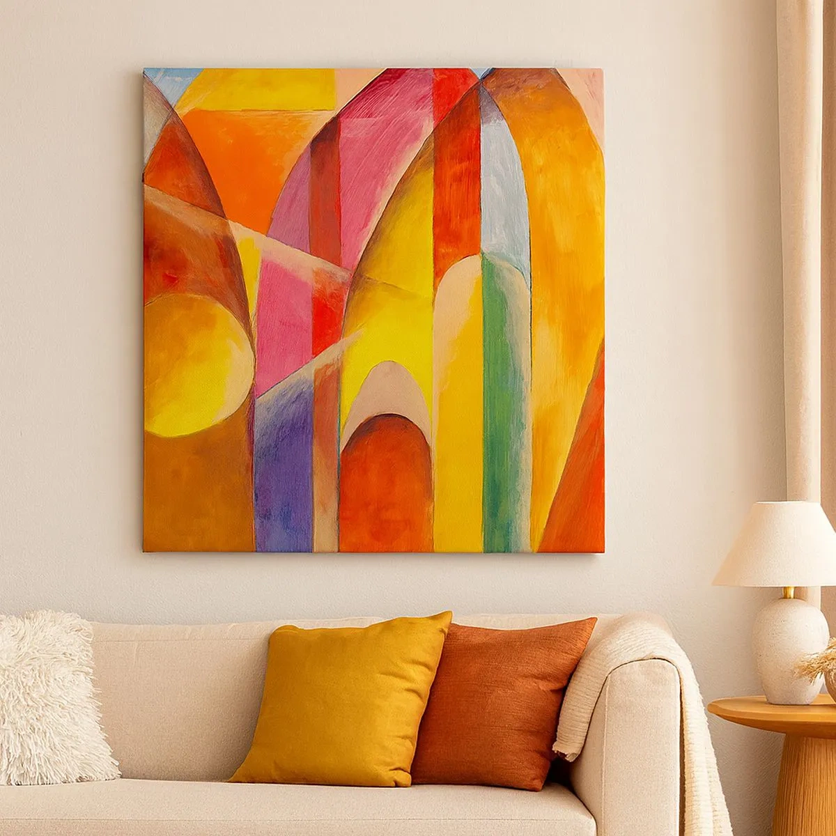 Obraz na płótnie - Katedra słońca - 30x30 cm