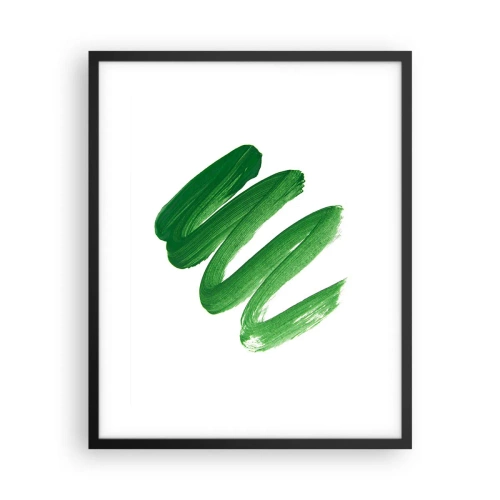 Plakat w czarnej ramie - Zielony żart - 40x50 cm
