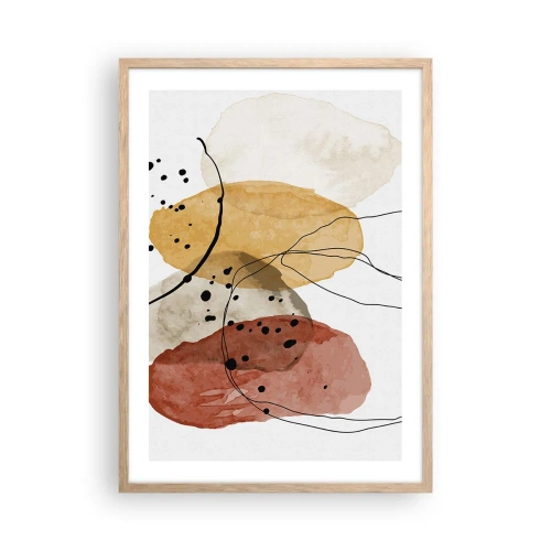 Plakat w ramie jasny dąb - Jak powietrze lekkie, przejrzyste - 50x70 cm